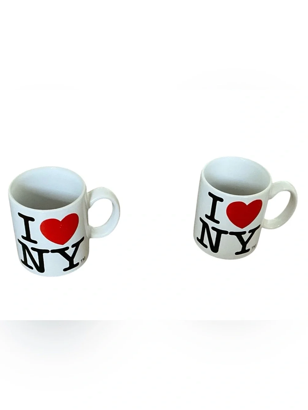 I Love NY White Ceramic Mug Set